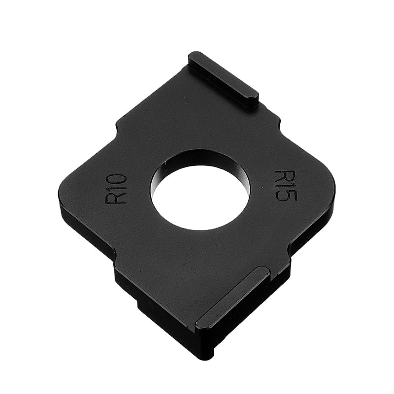 2pcs Black Aluminum Alloy Wood Panel Radius Quick-Jig Router Table Bits Jig Corner Templates Kit Woodworking Tool