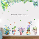 Miico FX82026 2 PCS Flower Printing Sticker Decorative Sticker Sofa Background Wall Sticker DIY Sticker