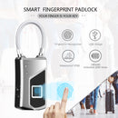 Anytek L1 Waterproof Smart Fingerprint Padlock Keyless Door Lock USB Charge Anti-theft