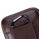 Leather Waist Bag Wallet Coin Storage Bag Double Layer Pack Phone Bag