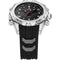 WEIDE 6406 Dual Display Digital Watch Calendar Alarm Luminous Watch Silver Case Men Sport Watch