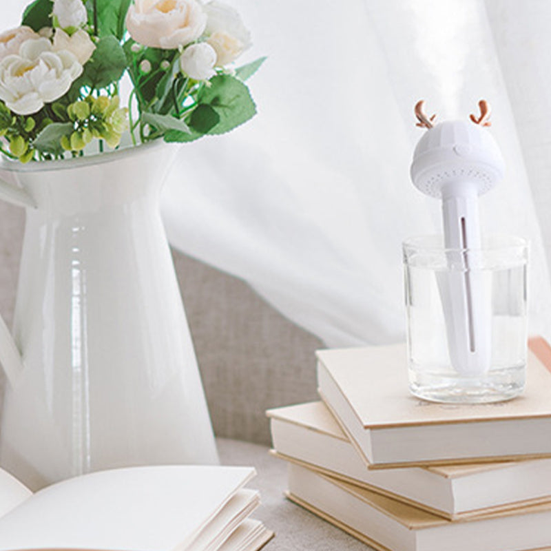 Portable Air Humidifier Purifier Mini Deer Rabbit Detach Bottle Aroma Diffuser Mist Maker For Home Office