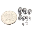 50pcs Metal Olive Shape Leads Sinkers Fishing Sinker Pure Lead Making Sea Fishing Sinker Tackle