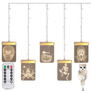 Halloween DC5V 8 Modes Remote Control USB Dimmable 3D Hanging LED Decorative String Light