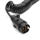2M/3M 7 Pin Trailer Light Board Extension Cable Lead Truck Plug Socket Wire Part