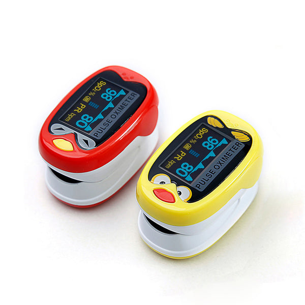 BOXYM LED Child Kids Infant Finger Pulse Oximeter Medical Pediatric Portable SpO2 Blood Oxygen Monitor