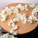 Artificial Silk Cherry Blossom Flower Hanging Vine Garlands Home Wedding Decorations