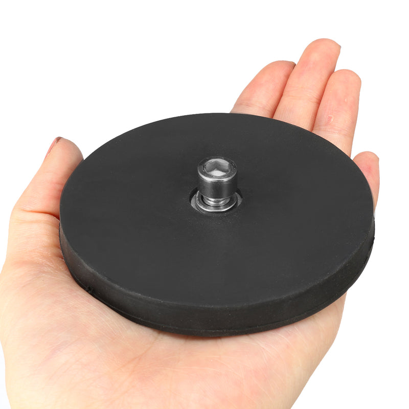 M8 Strong Magnet Base Mount Bracket with Rubber Pad For LED Work Light Bar