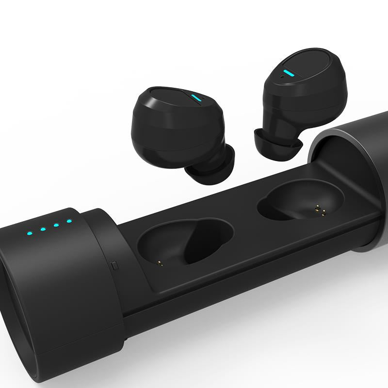 [True Wireless] TWS bluetooth Earphone Lightweigh Portable Stereo Headphones with Charging Box