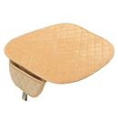 Plush Car Front Seat Cushion Covers Breathable Chair Protector Seat Pad Mat with Storage Bag