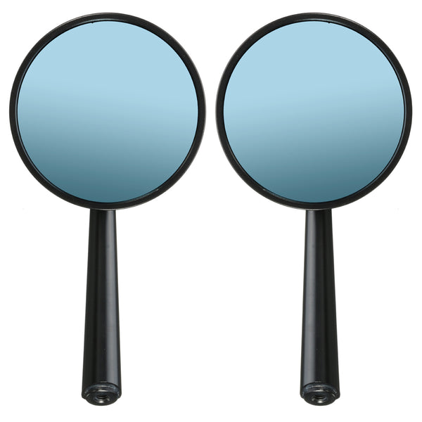 CNC Aluminum Round Motorcycle Rear View Mirror For Cruiser Chopper 8mm 10mm