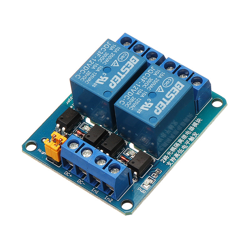 BESTEP 2 Channel 12V Relay Module High And Low Level Trigger For Auduino