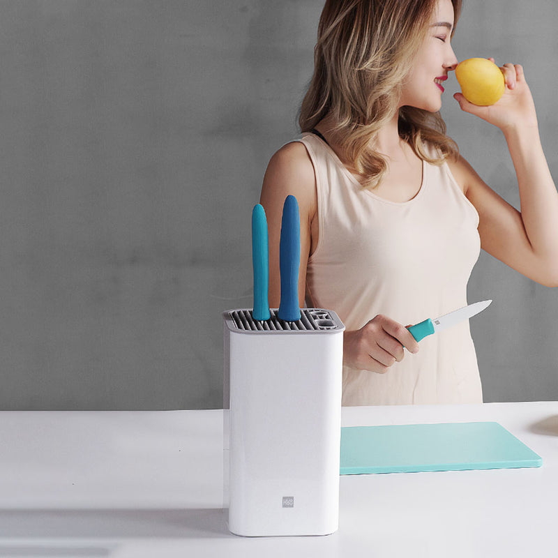 HUOHOU Universal Cutter Holder Countertop Stand Block Organizer Kitchen Storage Container