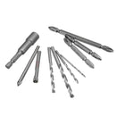 10pcs Power Tool Accessories Drill Bit Screwdriver Bit Set for Electric Hammer Drill
