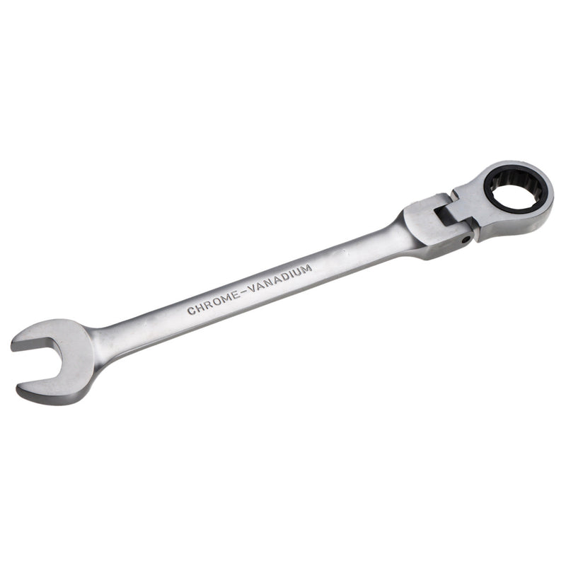 24 mm CR-V Steel Flexible Head Ratchet Wrench Metric Spanner Open End & Ring Wrenches Tool