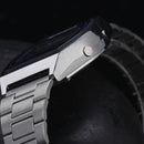 SANDA 406 Digital Watch Men Fashion Stainless Steel Strap Calendar Clock Waterproof Sport Watch