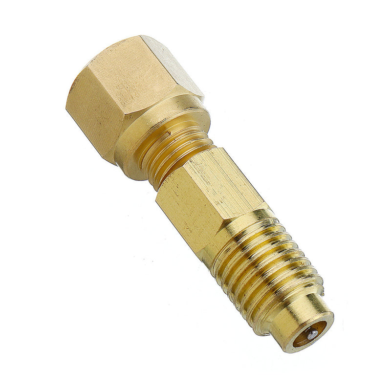 2pcs Recovery Tank Vacuum Pump Brass Adapter 1/4 to 1/2 Inch R134A to R12 for Air Conditioning