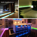 DC12V 10M Non-waterproof DIY 2835 RGB WiFi Smart 600LED Strip Light Work With Alexa Google Home for Home Decor