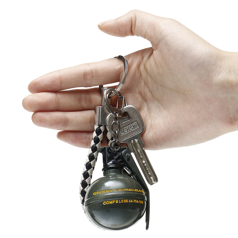 Zinc Alloy Fuel Grenade Weapons Decorative Hanging Key Chains Keychain