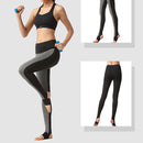 Women Sports Fitness Yoga Pants Knitting Slim Leggings Foot Tights M-3XXL Elastic Trousers
