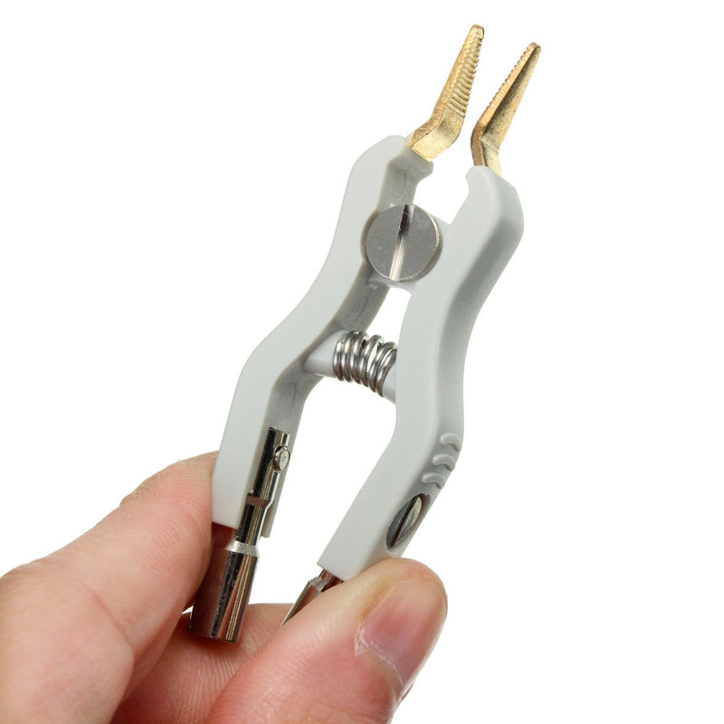 2Pcs Copper Gwinstek LCR Kelvin Test Clip Bridge Test Clip Microresistivity Clip