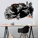 Miico FX64099 Halloween Sticker 3D Horror Sticker Removable Wall Sticker Room Decoration