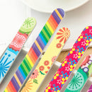 50Pcs Colorful Sanding Nail Art Files Buffer Block Manicure Tools Cleaner Polish Gel Remove
