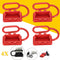 4Pcs 50A DC 12-24V Dust Cap Cover for Anderson Plug Cover Style Connectors Dust Cover Caps Red