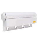 4-Line Retractable Clothesline Clothes Rack Hanging Dryer Indoor Laundry Hook