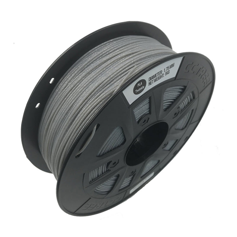 CCTREE 1.75mm 1KG Glitter Silver/Blue PLA Filament for 3D Printer