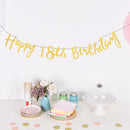 Twinkle Happy Birthday Banner Garland Age Hanging Gold Letters Decorations Bunting Flags Garland  De