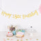 Twinkle Happy Birthday Banner Garland Age Hanging Gold Letters Decorations Bunting Flags Garland  De