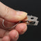 10pcs Metal Shower Curtain Rod Hook with Clip Bathroom Fitting