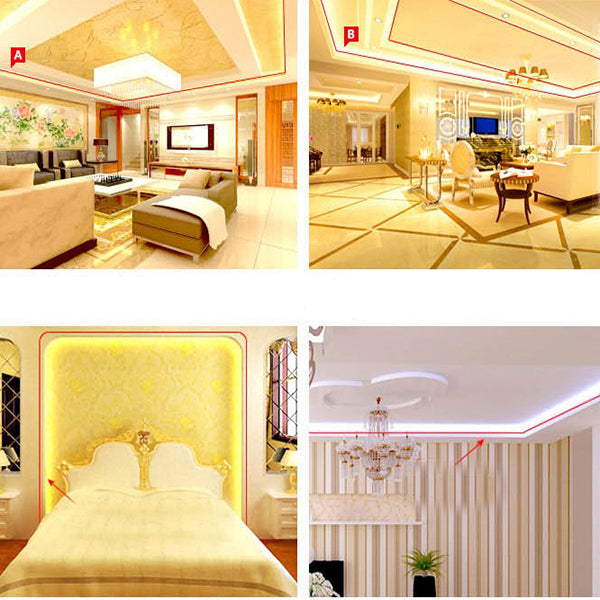 1M 220V LED Strip Light Lamp Christmas Desk Home Decor Lamp Tape TV Background Decorative Lighting