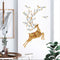 Miico SK9345 Golden Deer Painting Sticker Wall Sticker Home Decorative Sticker Removable Sticker