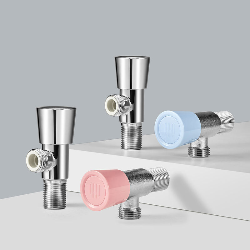 Diiib G1/2'' Brass Brushed/Electroplate Turn Angle Valve Hot Cold Water Filling Valve Inlet Valve Fittings for Kitchen Toilet from Xiaomi Youpin