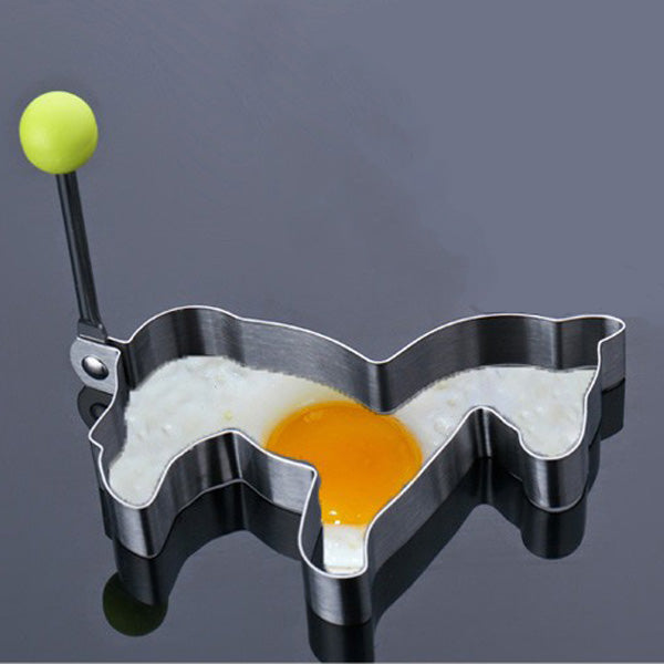 Honana Horse Shape Fried Egg Mold Stainless Steel Pan Cake Egg Ring Mould Cooking Tool