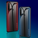 Bakeey Carbon Fiber Gradient Color Tempered Glass Protective Case for Xiaomi Redmi Note 8