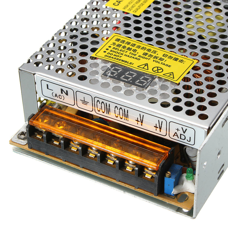 LCD Display 0-12V 17A 200W Adjustable Switching Power Supply Driver AC 110/220V