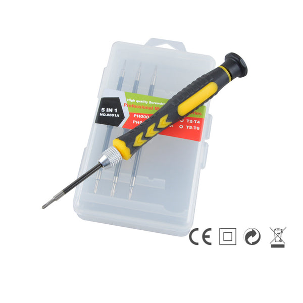 5 in1 Screwdriver Set Mobilephones Repair Kit Tool For iPhone iPad Smart Watch