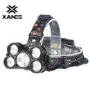 XANES 2503 1700 Lumens Cycling Headlamps 4 Switch Modes 5x T6 Light Three Focusing Methods Light