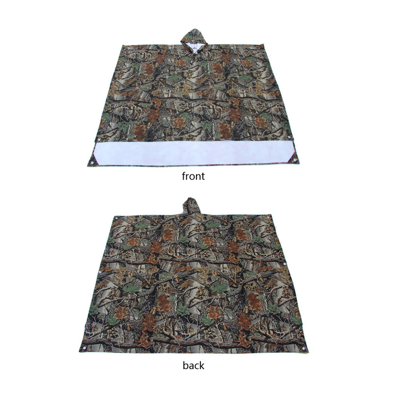 3 In 1 Multifunctional Raincoat Poncho Backpack Camouflage Rain Cover Awning Tent Rainning Clothing