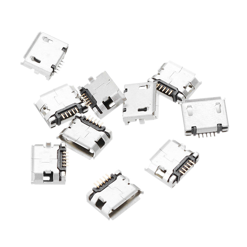 10pcs Micro 5PIN USB Type B Female Socket Connector Charging Socket USB Socket Interface Connector