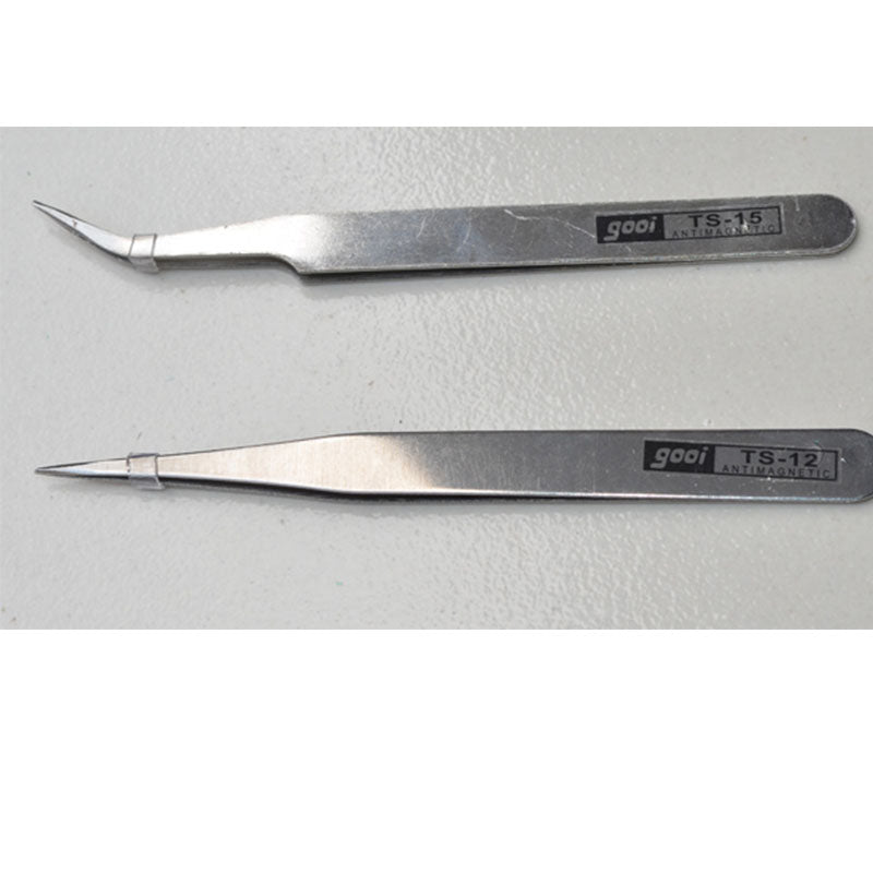 Stainless Steel Elbow Tip Clamp Handmade DIY Gadget Tweezers Clips Mobile Repair Tools