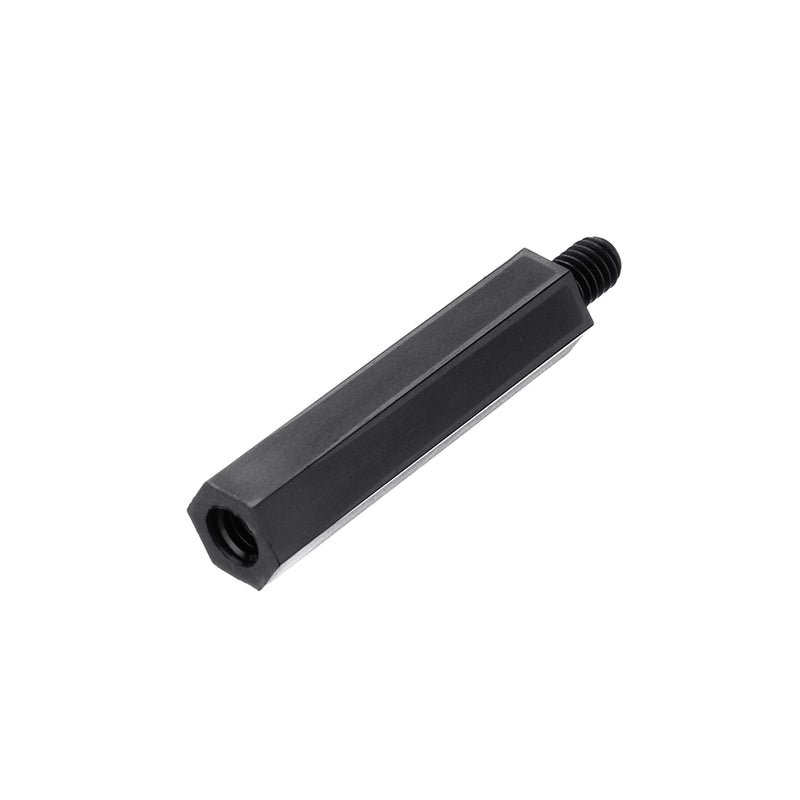 Suleve M4NH4 110Pcs M4 Nylon Hex Screw Black/White Female to Male PCB Standoff Column Set
