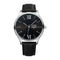 YAZOLE 448 Men Simple Dial Fashion Black Leather Strap Classic Business Quartz Watch
