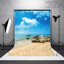5X7FT Blue Sky Beach Sea Photography Backdrop Studio Vinyl Photo Background Prop