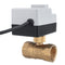 TMOK AC 220V 1/2" 3/4" 1" 1-1/4" Motorized Electric Brass Ball Valves 2 Way 3 Wires Full Port Valve