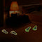 4 Pcs Luminous Footprint Footed Stickers Floor Feet Decal Home Kid Room Decor Directions
