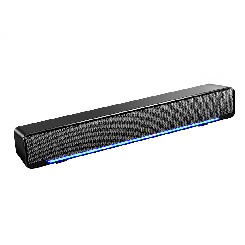 SADA V-196 Computer Speaker 3D Stereo Sound Deaktop USB 3.5mm Wired Control Soundbar